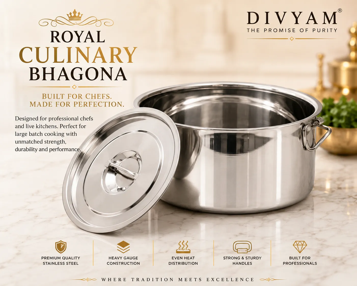 Royal Culinary Bhagona — Culinary Essentials by D I V Y A M®